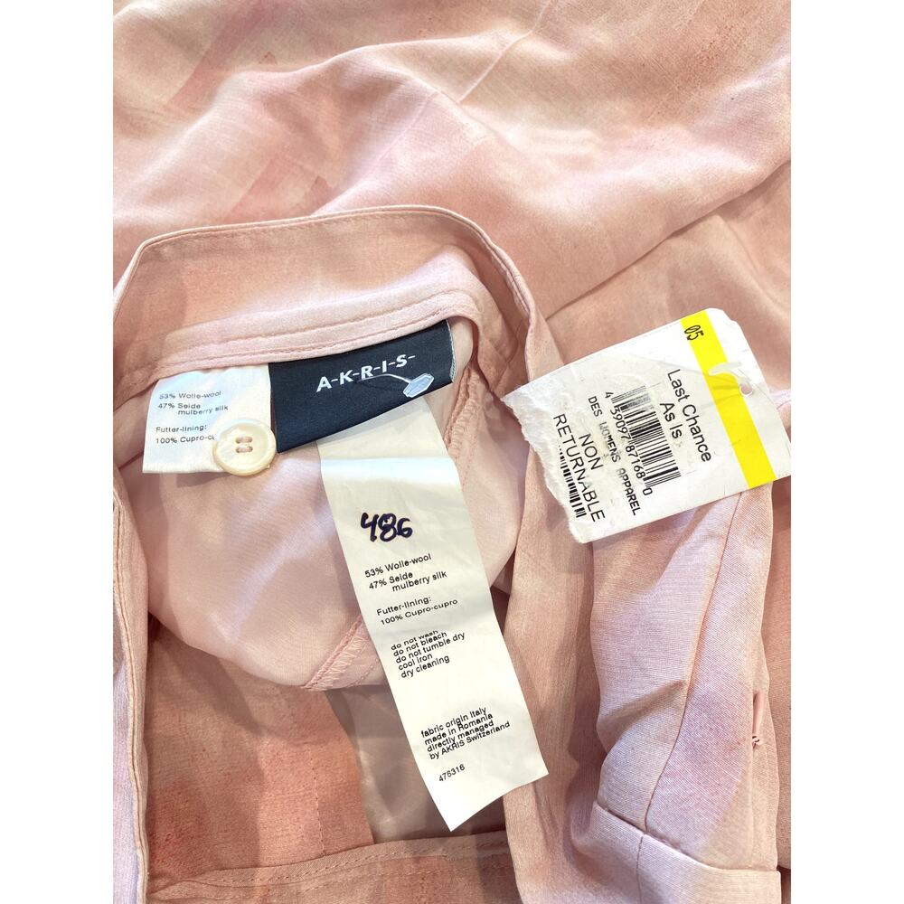 AKRIS Ohayo Floretta Wide Leg Trousers Dress Pants Abstract Calligraphy Printed - Picture 2 of 15